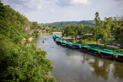 Scenic view of river against sky