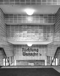 View of illuminated modern building