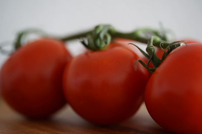 Close-up of tomatoes on table