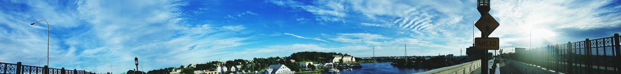 Panoramic view of buildings against sky