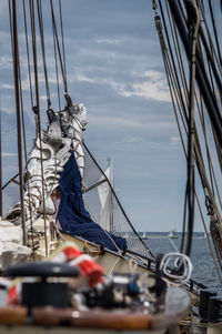 Boats in harbor