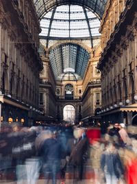 People walking through milan