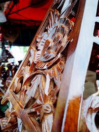 Close-up of clothes for sale in market