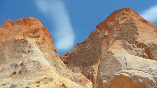 Scenic view of desert against sky