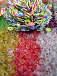 Full frame shot of colorful market stall