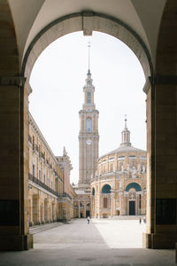 Low angle view of historic building