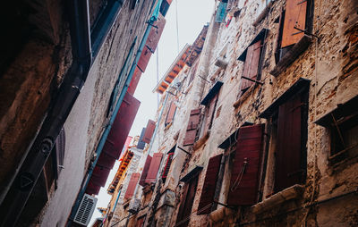 Low angle view of residential buildings