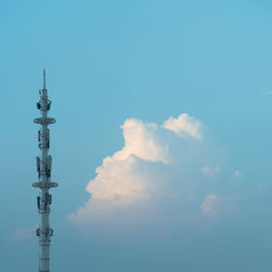 Cloud and electric tower