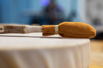 Close-up of cake on table