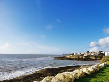 Scenic view of sea against sky