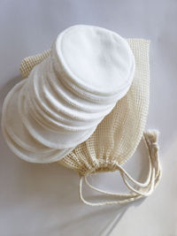 Close-up of hat against white background