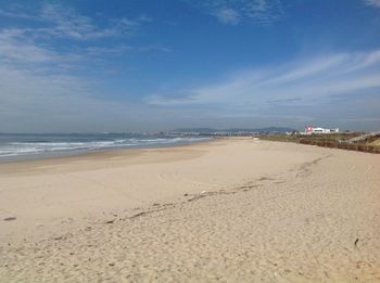 View of calm beach against the sky