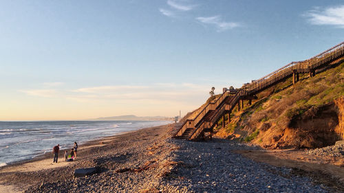 Panoramic view of beach against sky