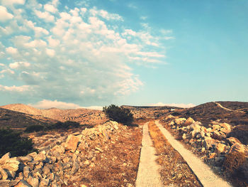 Panoramic view of landscape against sky