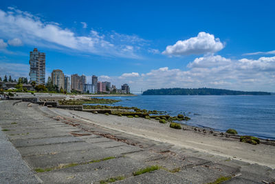 River with cityscape in background