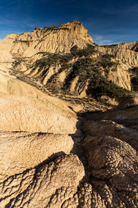 Scenic view of rocky mountains against sky