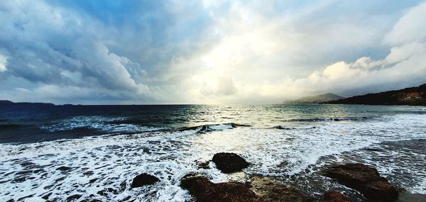 Scenic view of sea against sky