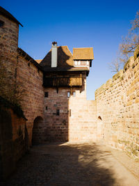 View of old ruins against sky