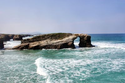 Scenic view of sea against sky