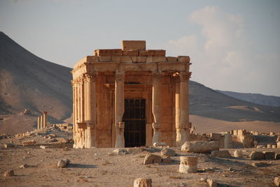 Ancient building against sky