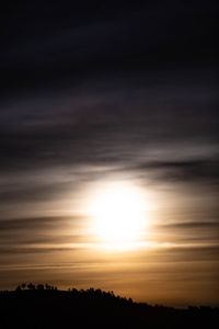 Scenic view of dramatic sky during sunset