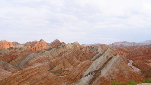 View of rock formations