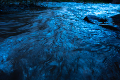 Full frame shot of water flowing in sea