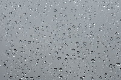 Full frame shot of wet window