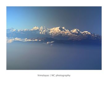 Snowcapped mountains against sky