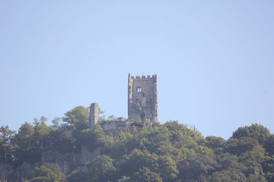 Low angle view of historic building against sky