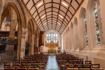 Saint marys aisle in truro cathedral