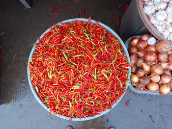 Cayenne pepper for sale in traditional markets