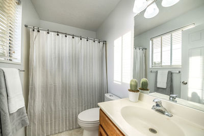 Interior of bathroom at home