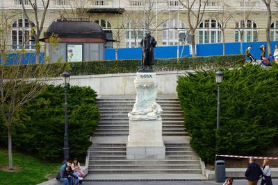 Statue of historic building