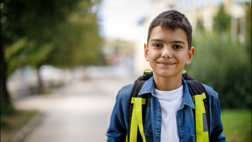 Portrait of smiling boy