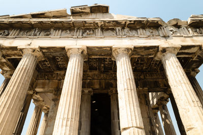 The temple of hephaestus at the ancient agora of athens, greece