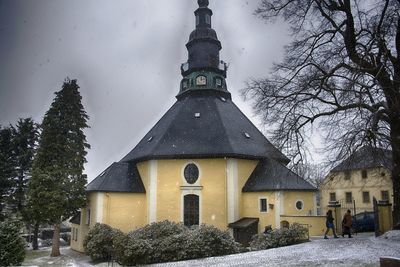 Built structure with trees in background