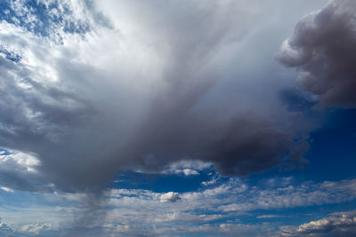 Low angle view of storm clouds in sky