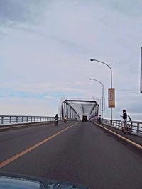 People walking on road