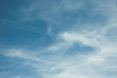 Low angle view of cloudy sky