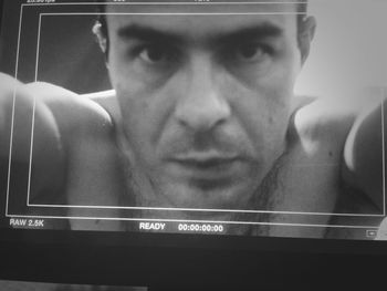 Close-up portrait of young man