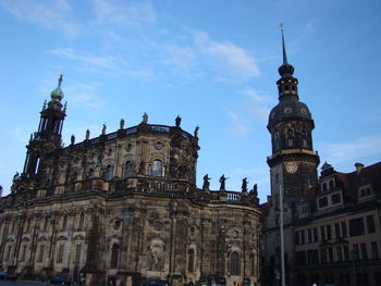 Low angle view of historical building against sky
