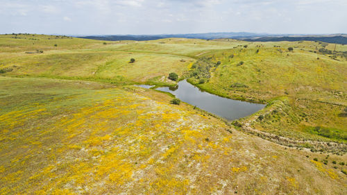 Scenic view of landscape against sky