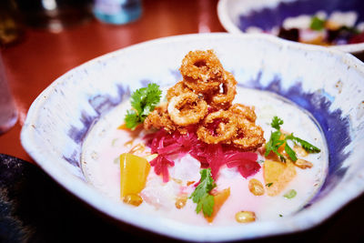 Close-up of food in plate