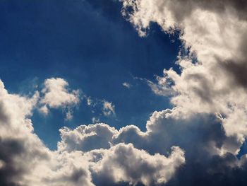 Low angle view of clouds in sky