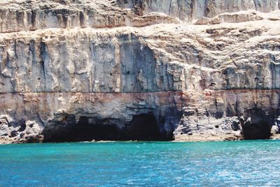 Rocks in sea