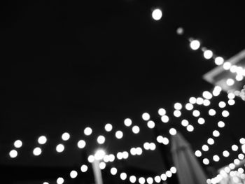 Low angle view of illuminated lights