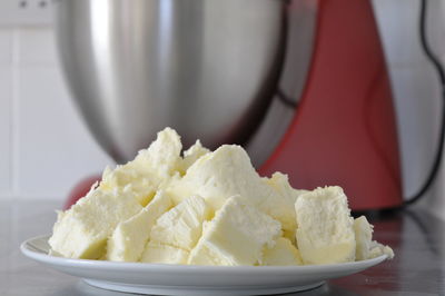 Close-up of ice cream in bowl