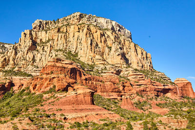 Rock formations on mountain