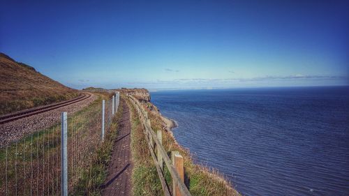 Cliff path cleveland way 